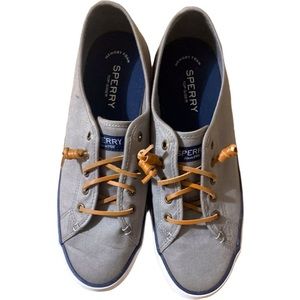 Gray Sperry slip ons size 9.5